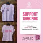 66 – S – T-Shirt -Support Think Pink Awareness Campaign